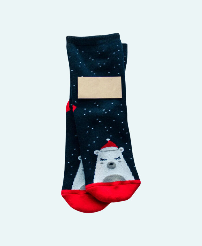 Blue Christmas Socks